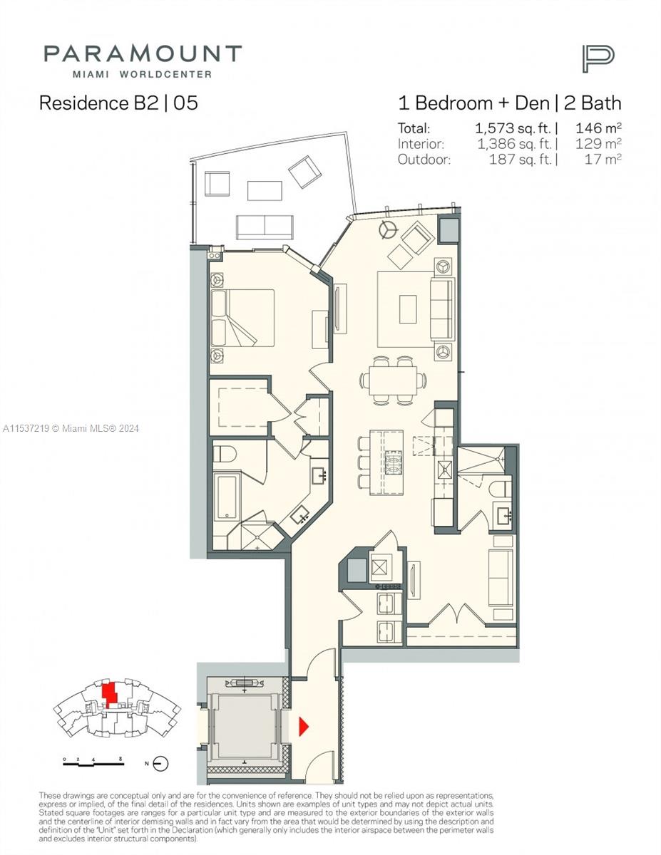 851 NE 1st Ave 2505, Miami, Florida 33132, 2 Bedrooms Bedrooms, ,2 BathroomsBathrooms,Residential,For Sale,851 NE 1st Ave 2505,A11537219