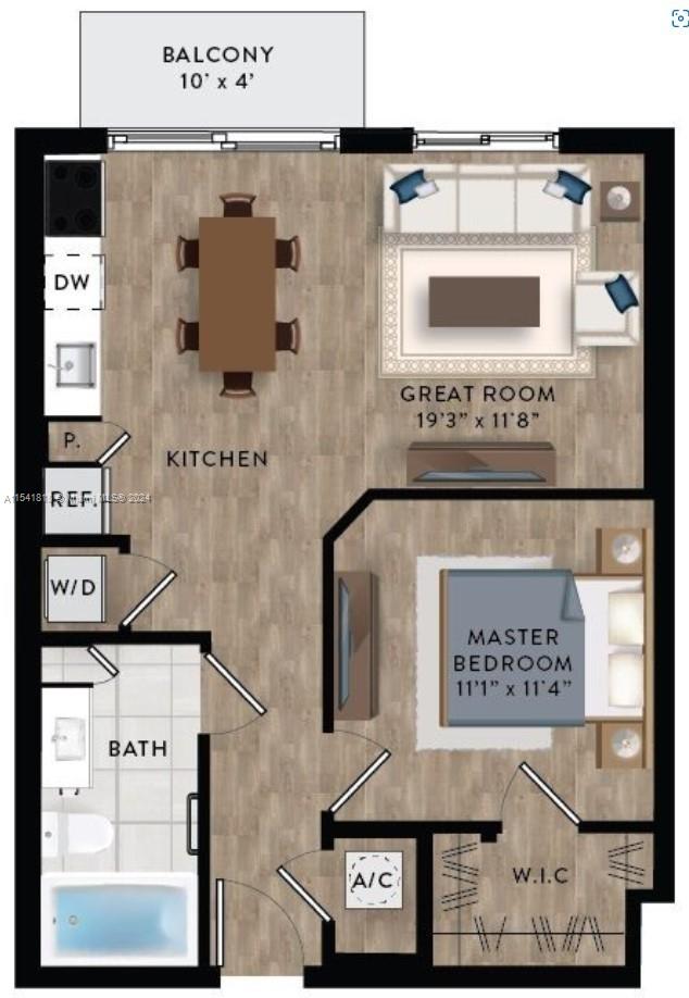 221 SW 12th St 1-0706, Miami, Florida 33130, 1 Bedroom Bedrooms, ,1 BathroomBathrooms,Residentiallease,For Rent,221 SW 12th St 1-0706,A11541818
