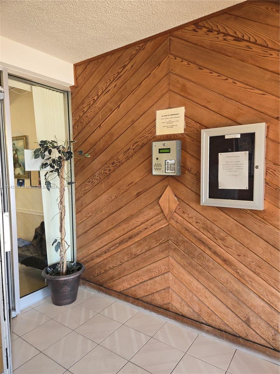 Main secure entrance