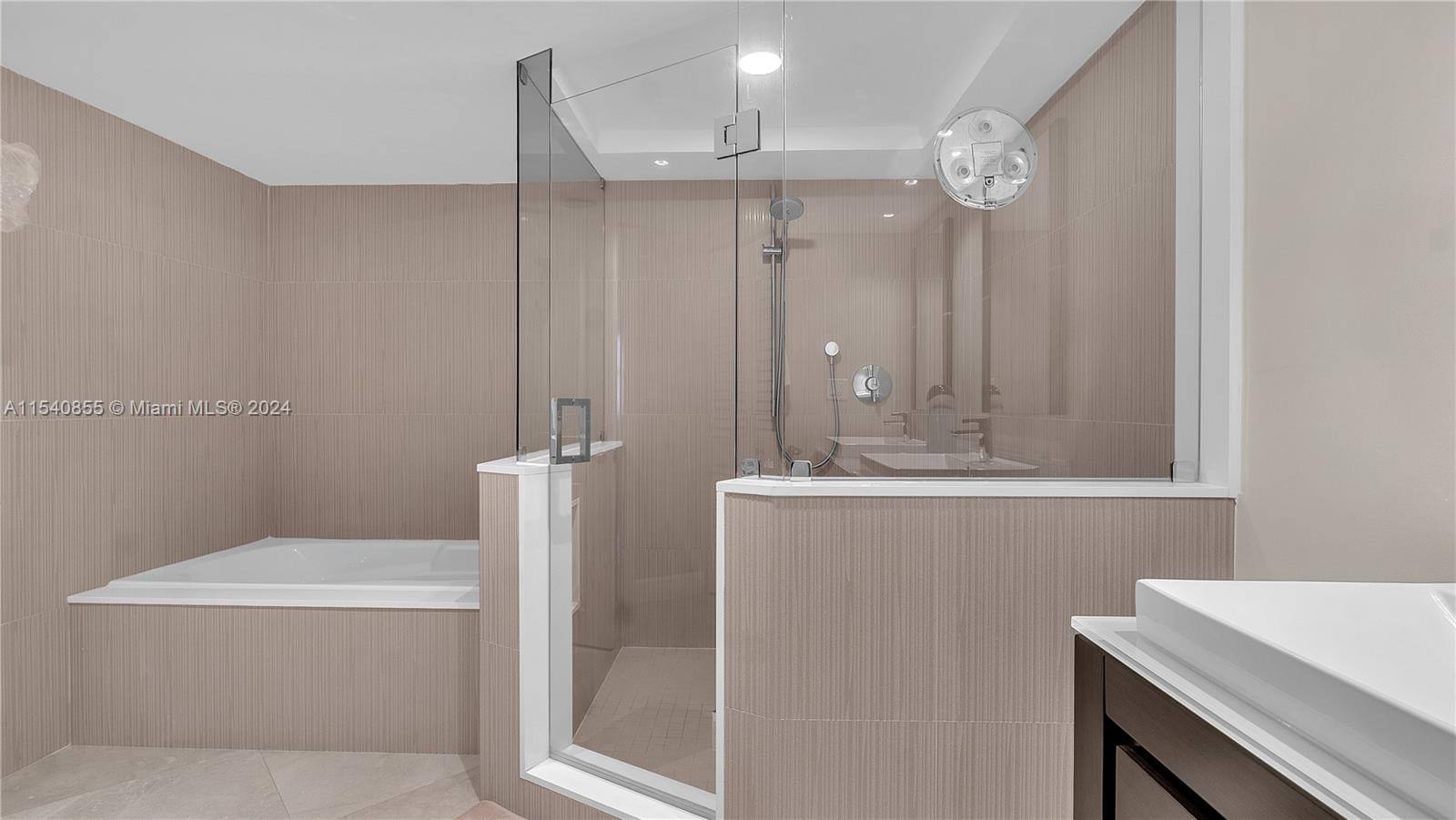 Separate Soaking Tub