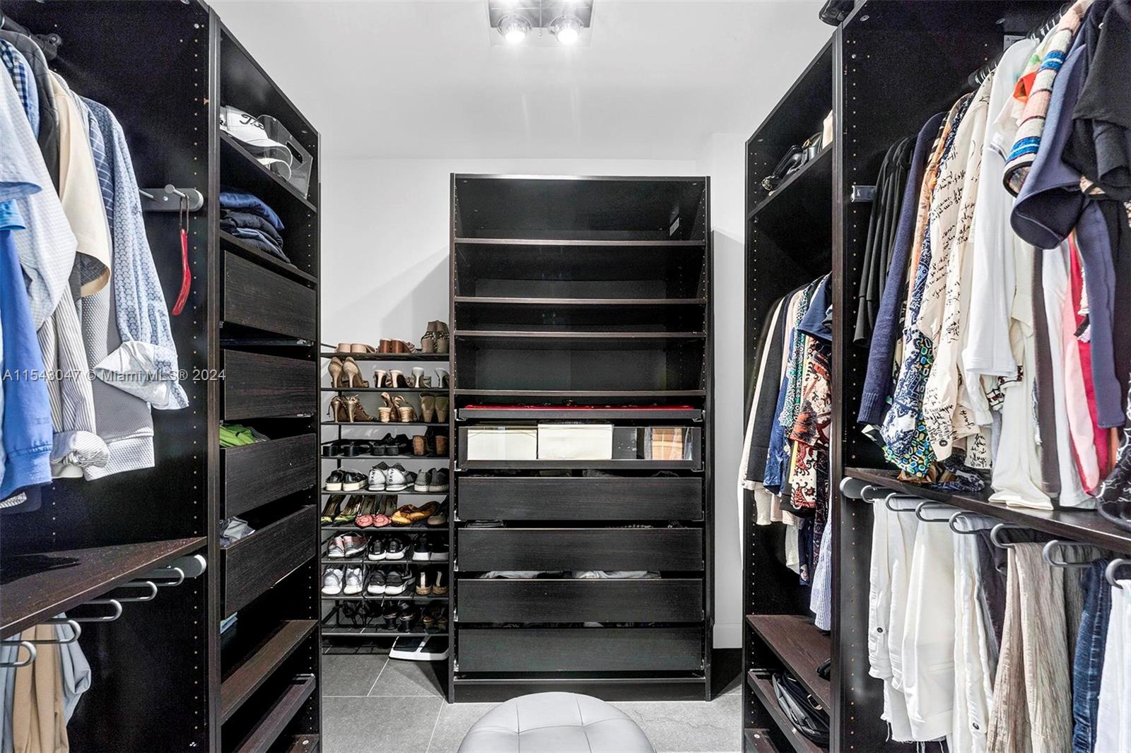 master walk in custom closet