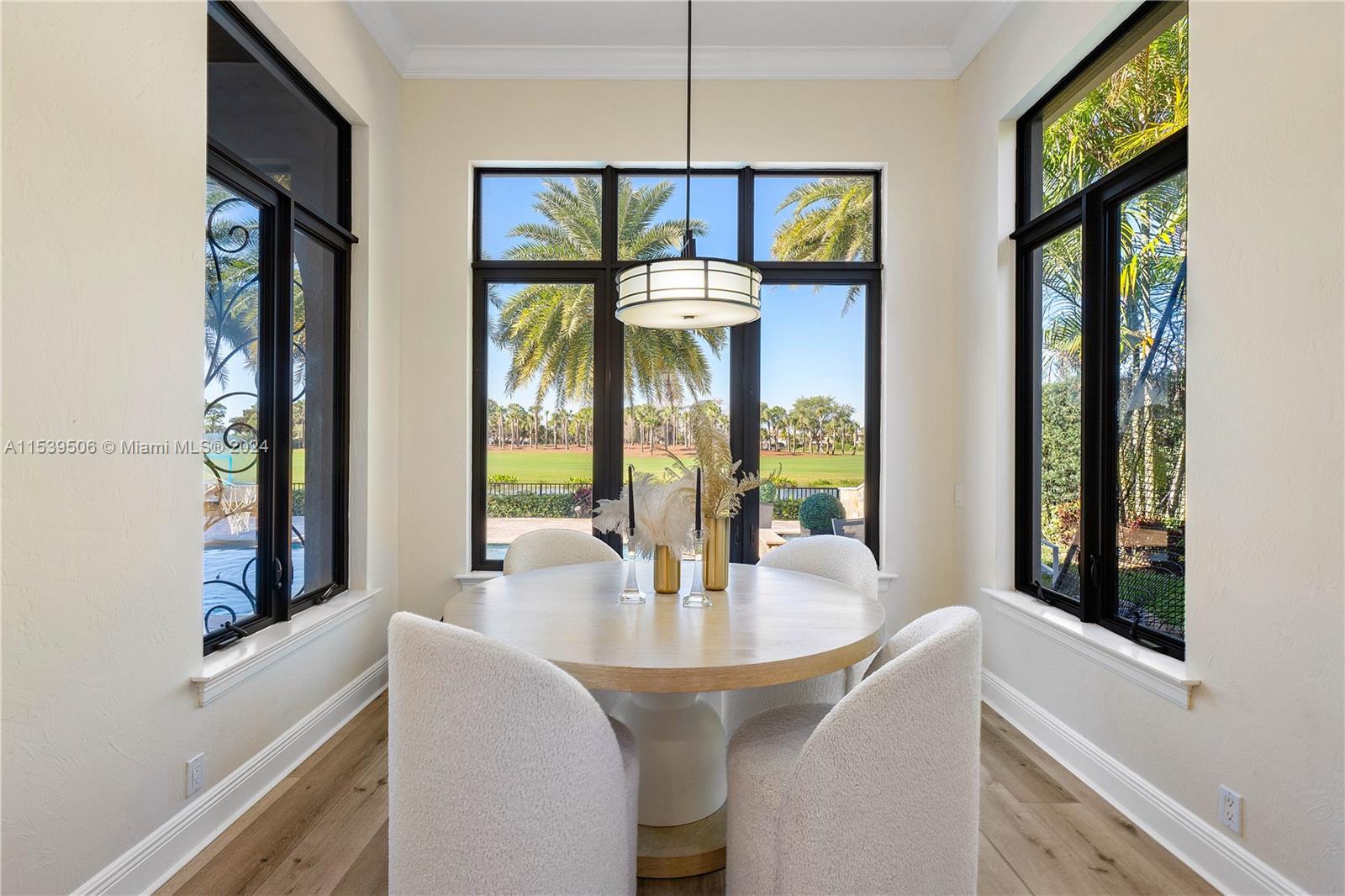 Kitchen view of the dining area