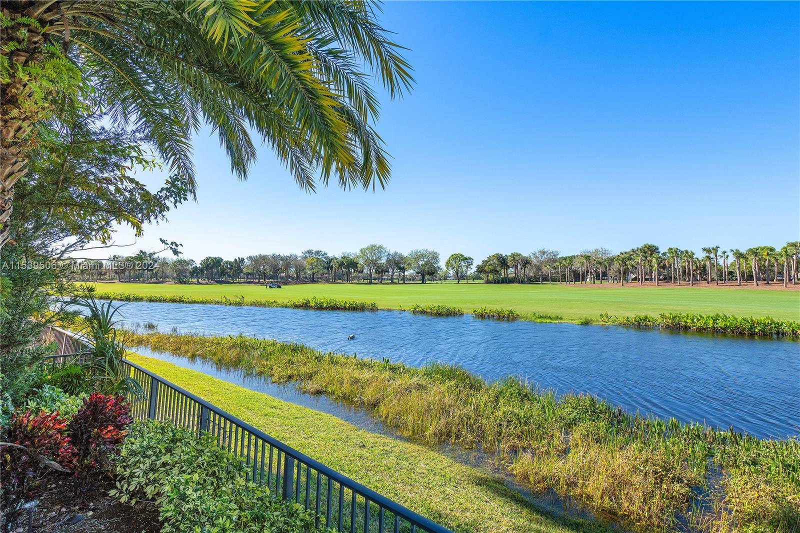 Viewing of the lake from the patio area/ beyond is the golf course