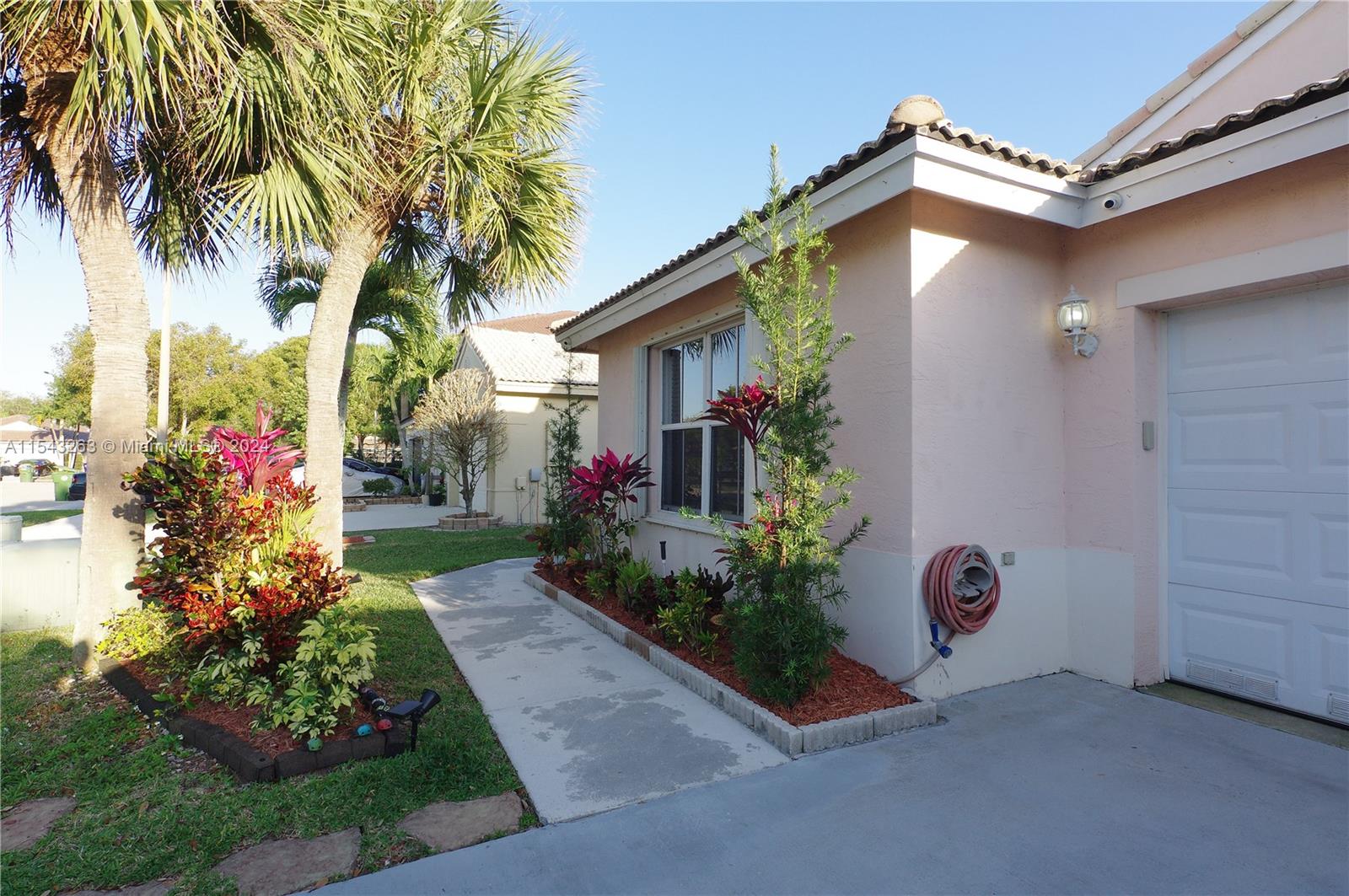 Walkway leading from driveway to front door