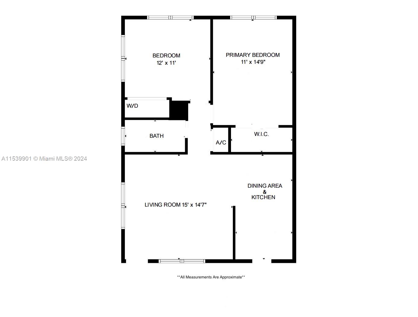 322 Taylor St 1A, Hollywood, Florida 33019, 2 Bedrooms Bedrooms, ,1 BathroomBathrooms,Residential,For Sale,322 Taylor St 1A,A11539901