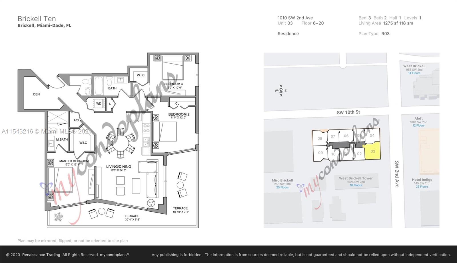 1010 SW 2nd Ave 603, Miami, Florida 33130, 3 Bedrooms Bedrooms, ,2 BathroomsBathrooms,Residentiallease,For Rent,1010 SW 2nd Ave 603,A11543216