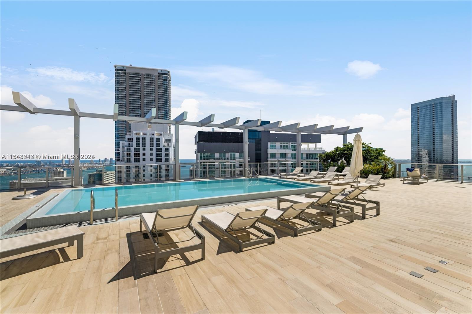Rooftop pool