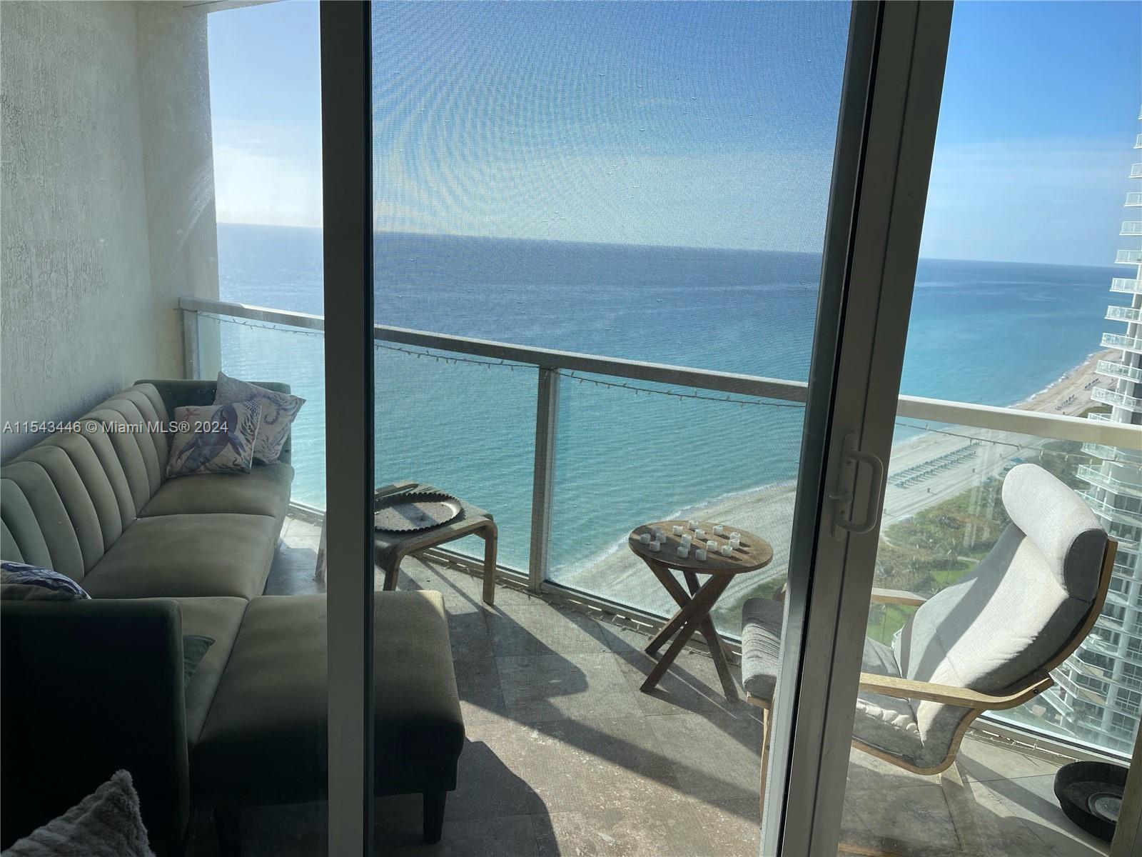 AVAILABLE APRIL 1 2024. Incredible south & east views. Watch the sunrise and sunset from your living room and terrace. Luxury oceanfront condo. 1,000 square feet. Fully renovated kitchen. Full beach service, valet parking, and 24/7 security. The unit has its own assigned parking space. Centrally located close to Aventura Mall, Sunny Isles Beach shopping, and Bal Harbor Shops. Great schools. Fully furnished.