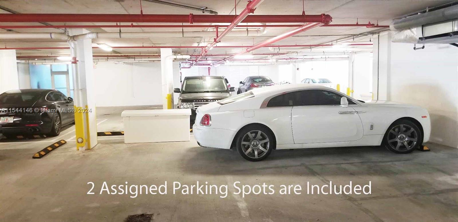 Two assigned parking spots