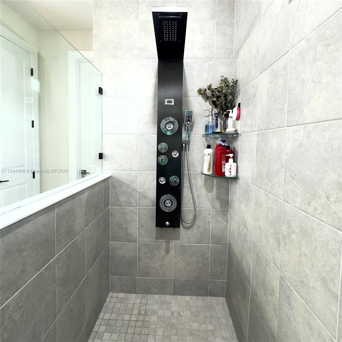 Enlarged shower