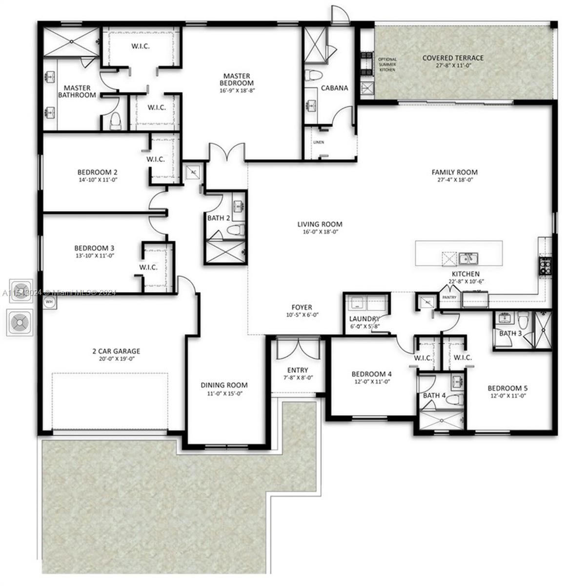 15561 SW 159 Terr, Miami, Florida 33187, 5 Bedrooms Bedrooms, ,5 BathroomsBathrooms,Residential,For Sale,15561 SW 159 Terr,A11543024