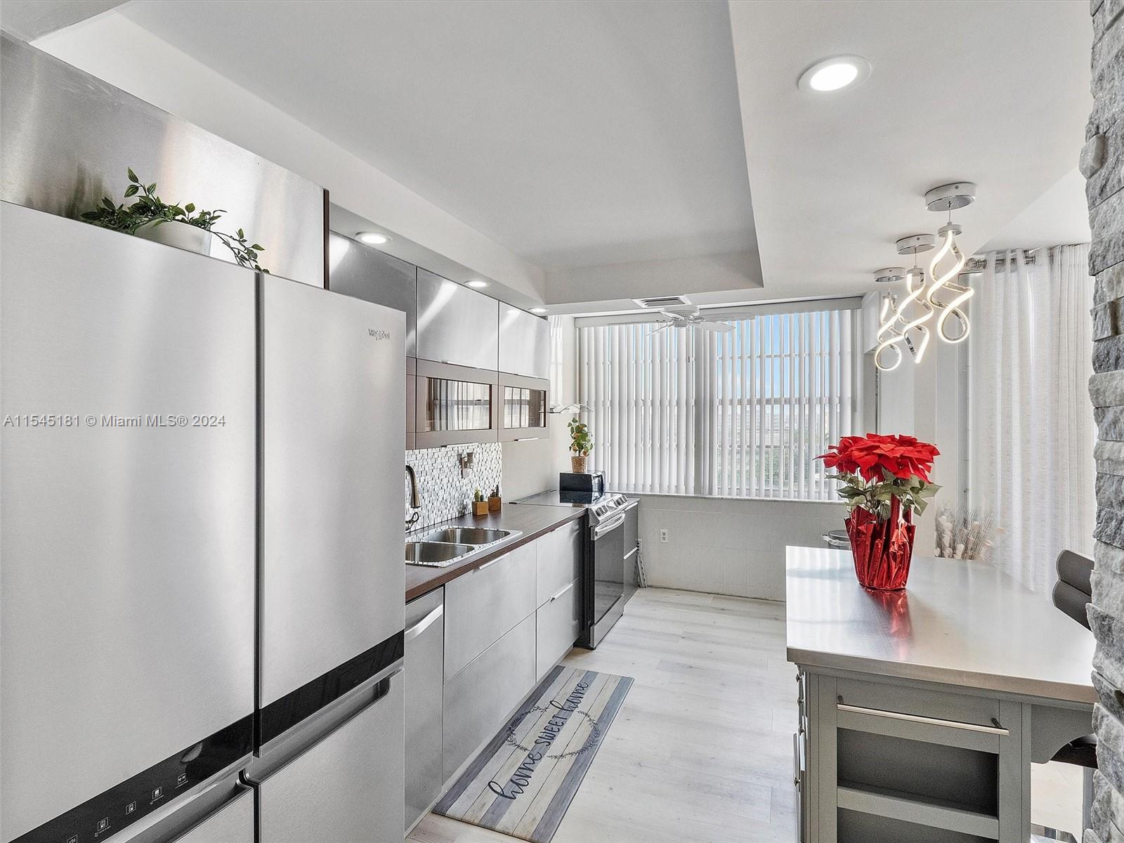 New stainless steel appliances