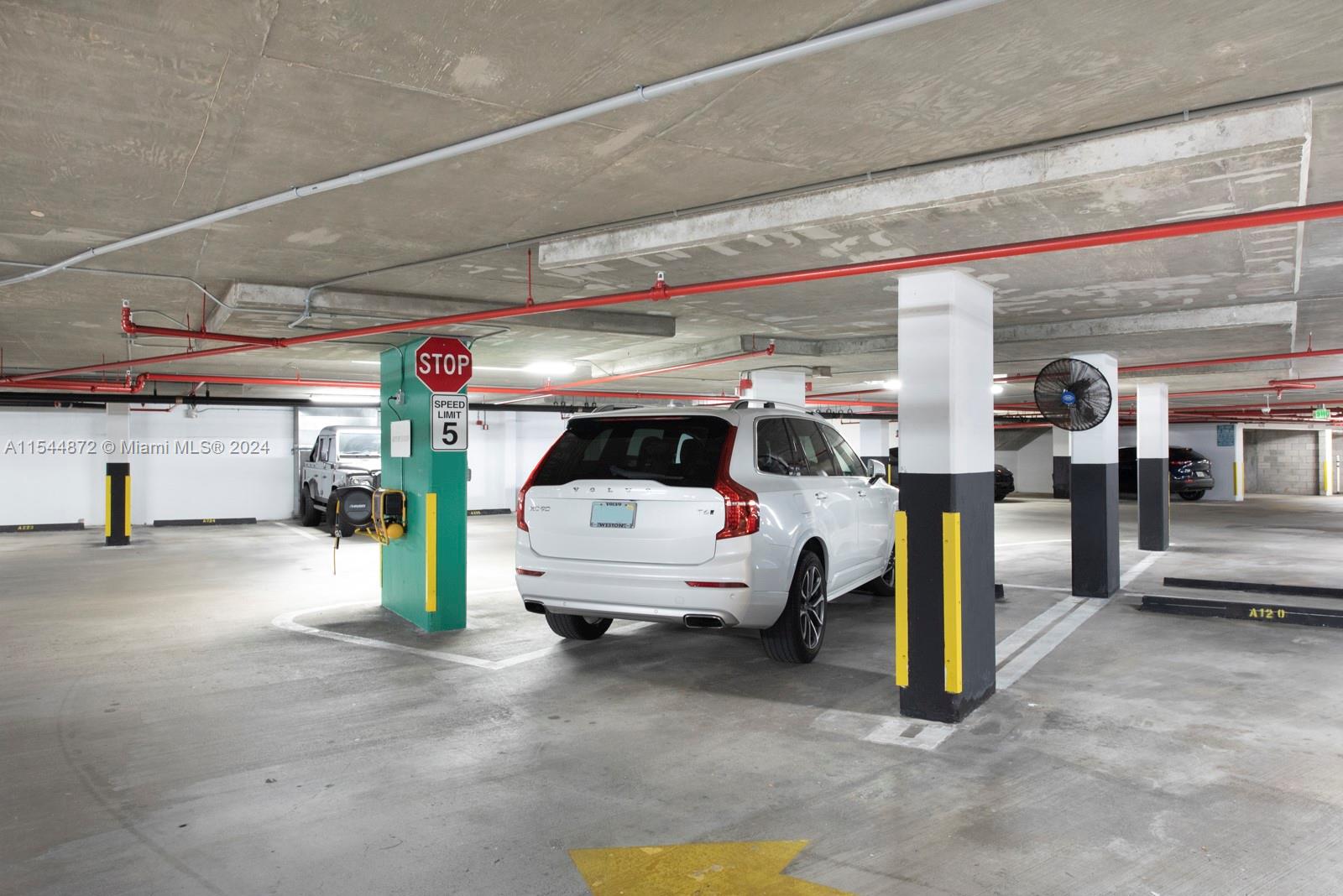 Protected parking space