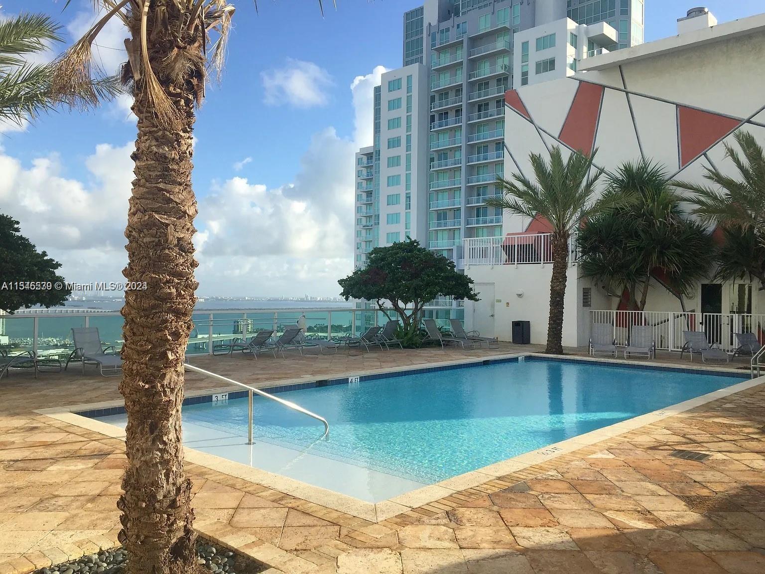 Rooftop Pool with skyline views