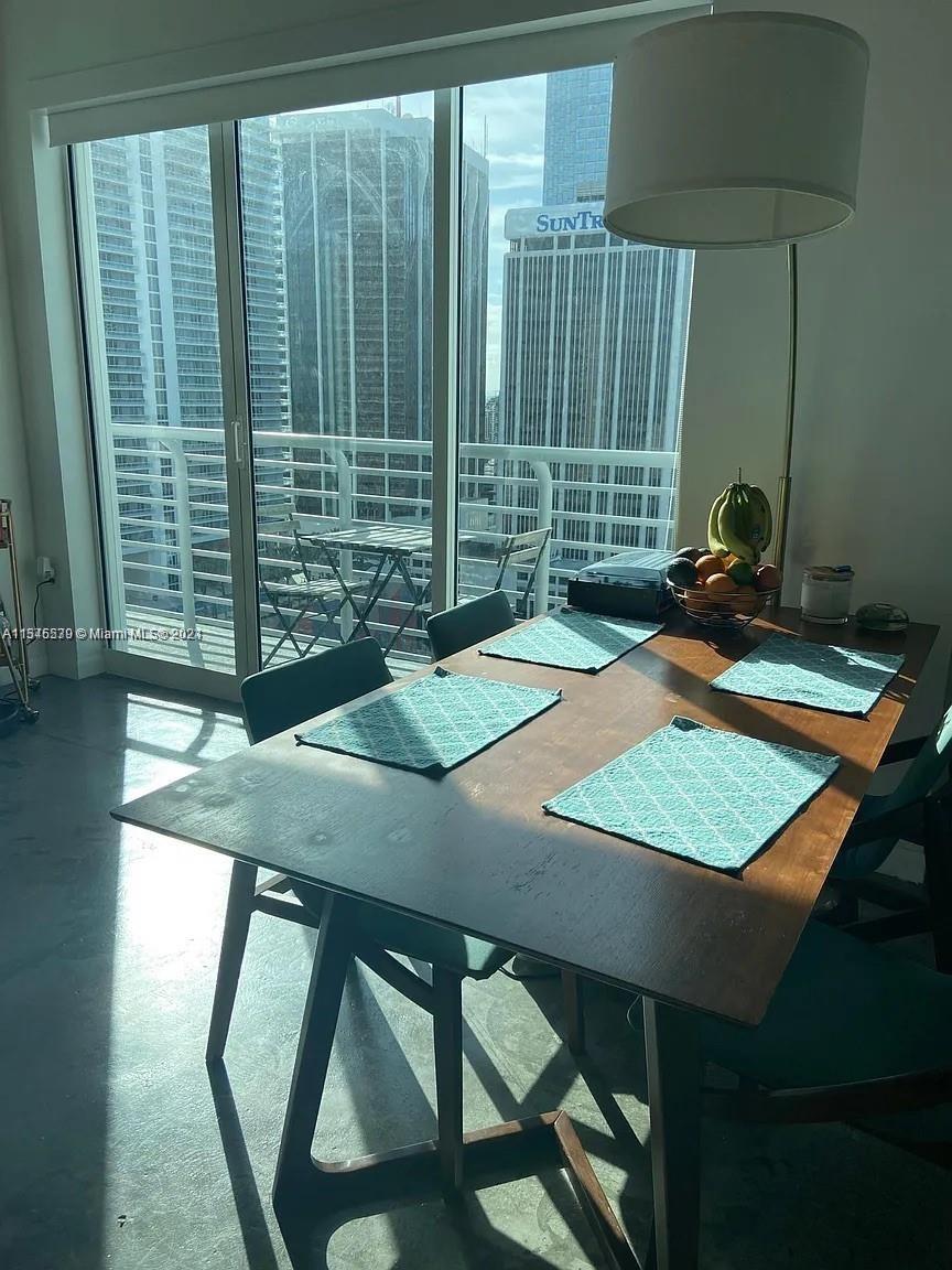 Open concept dining area