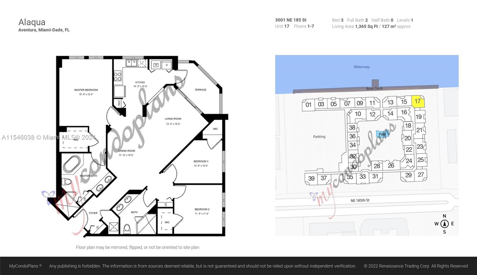 3001 NE 185th St 317, Aventura, Florida 33180, 3 Bedrooms Bedrooms, ,2 BathroomsBathrooms,Residential,For Sale,3001 NE 185th St 317,A11546038