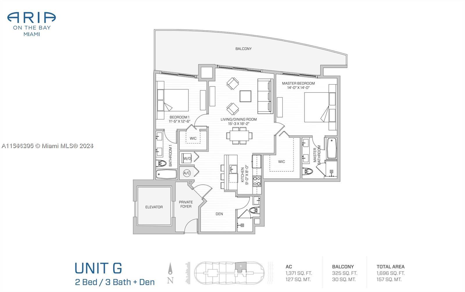 488 NE 18th St 1811, Miami, Florida 33132, 2 Bedrooms Bedrooms, ,3 BathroomsBathrooms,Residential,For Sale,488 NE 18th St 1811,A11546395