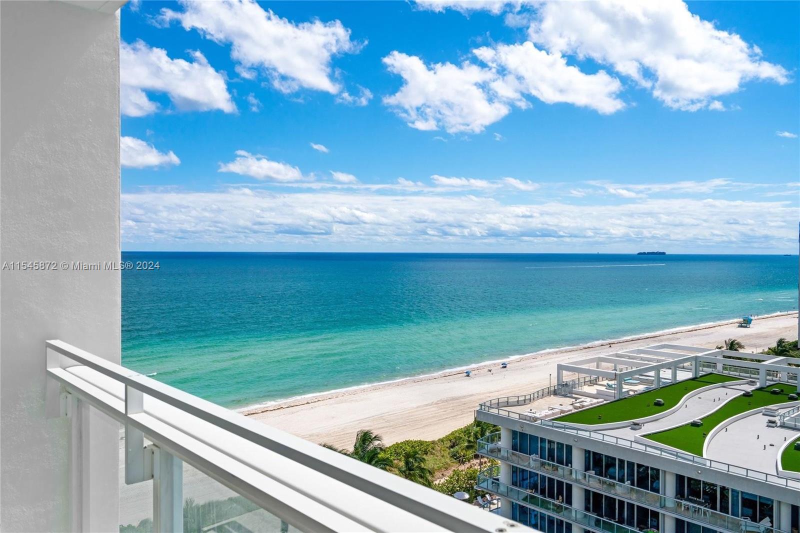 Expansive, amazing Ocean, Sunset and Pool Views! All white and bright, modern, Open concept floor plan. 2 BR opens for maximum views to the water, garden and more. Lots of storage. Brand new automatic blinds in all rooms. Top of the line finishes. Private entrance, lobby, valet in #1 Rated Wellness Residences.70,000 SF Gym, Hydrotherapy, 4 Pools, 2 Pilates Studios, 100's of classes weekly, Michelin Star Pop up Restaurant, Juice Bar, Rock Climbing Wall, Private Beach. Ownership includes nearly 70k annually in Wellness & Spa benefits, that no other oceanfront property offers!