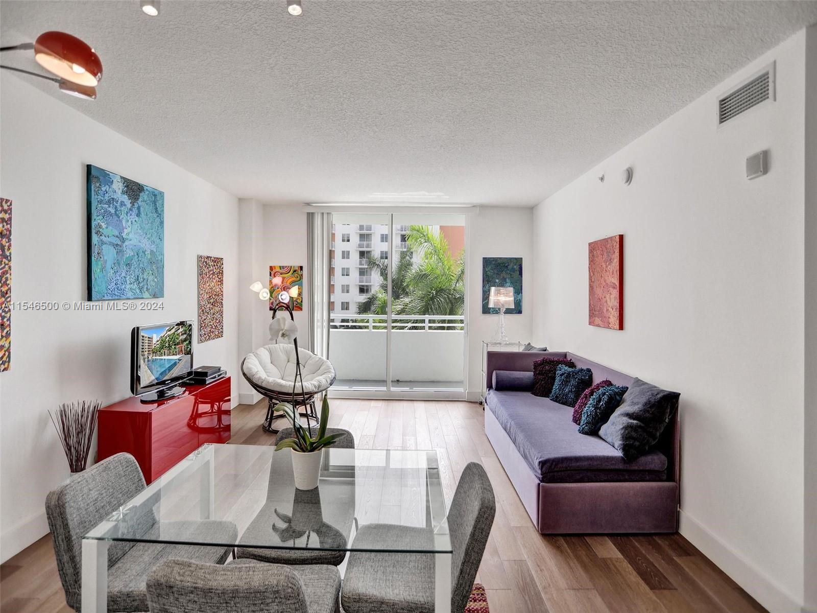 Living room and dining table
