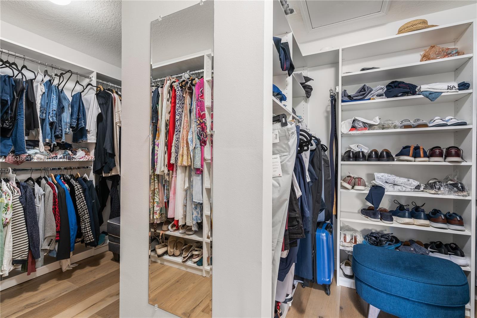 Oversized master closet