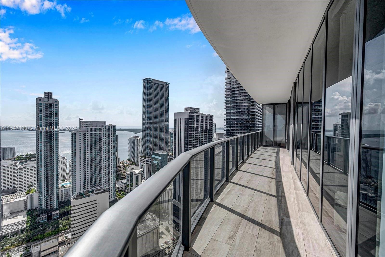 Introducing Brickell Heights East. With panoramic views of both the Bay and the City, this exquisite corner unit boasts 3 bedrooms, 3,5 bathrooms, and features pristine porcelain wood plank flooring that takes to the balcony. Equipped with modern appliances and wood closets, every detail exudes sophistication. Rent includes a host of amenities such as Cable TV, Pool Maintenance, Waste, Water/Sewer, and Yard Maintenance, ensuring a hassle-free lifestyle. With secure Key/Card Entry, Common Building Security, and a meticulously attended lobby, indulge in the epitome of modern comfort and convenience. Plus, enjoy the added convenience of one dedicated parking space.