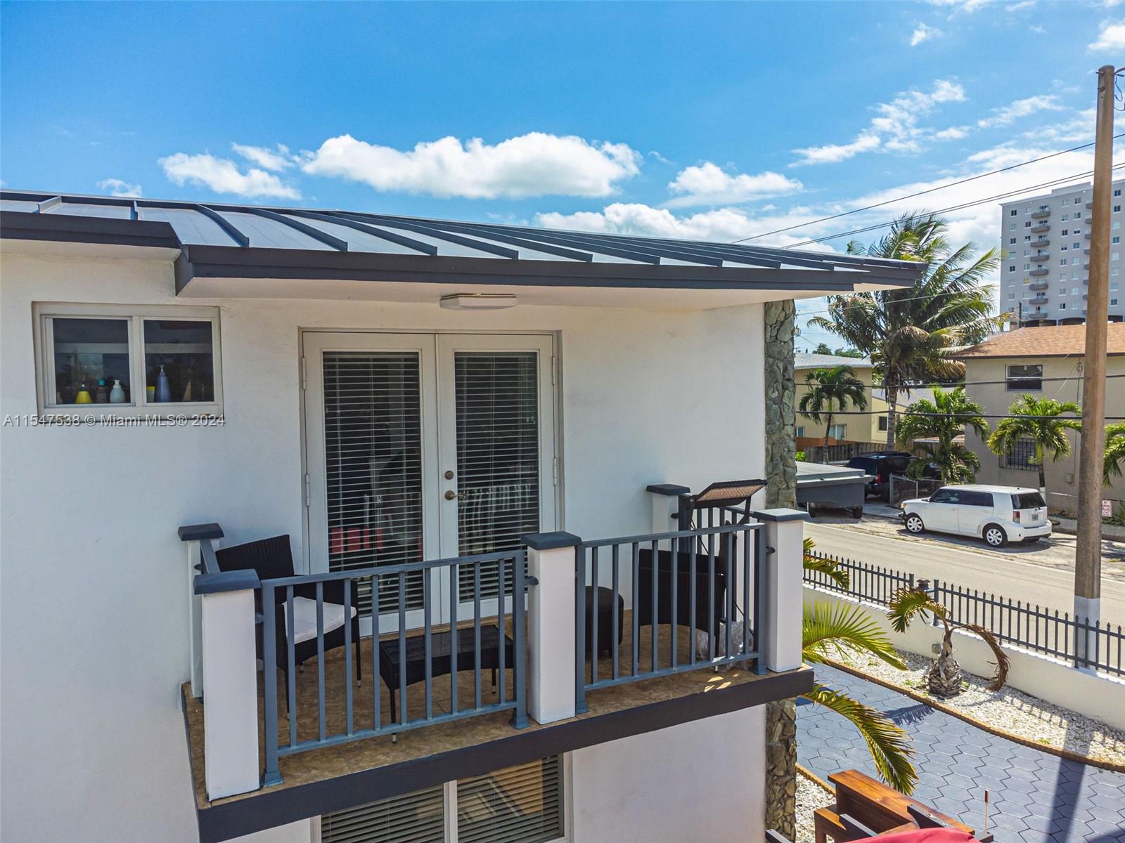 balcony of one of the bedrooms