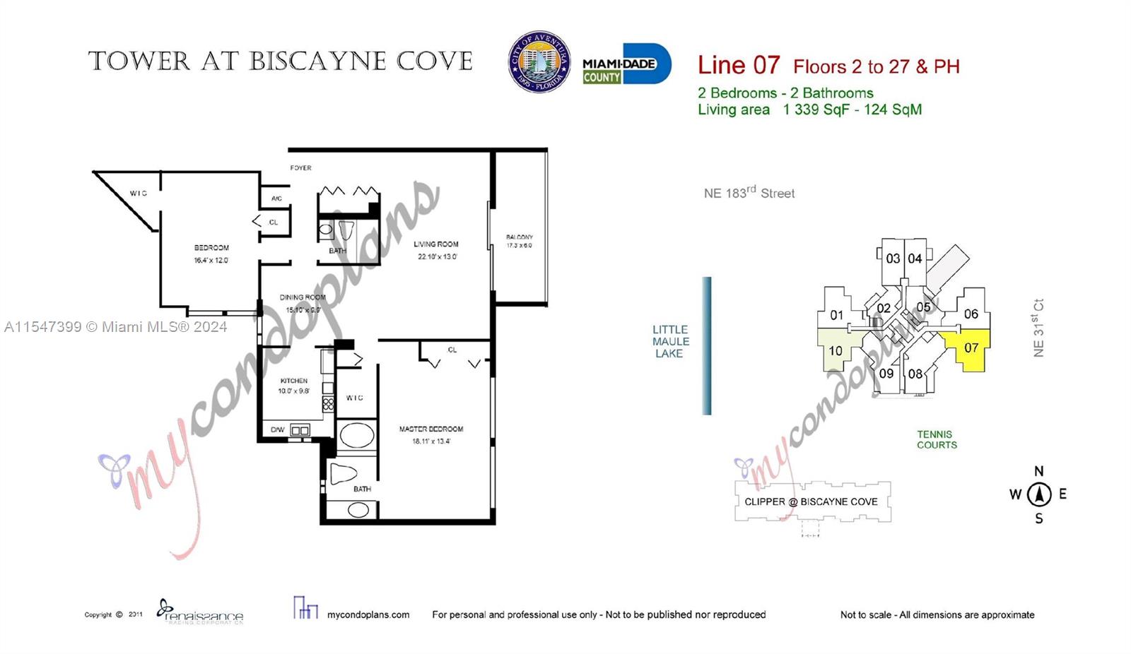18181 31st Ct, Aventura, FL, 33160 United States, 2 Bedrooms Bedrooms, ,2 BathroomsBathrooms,Residential,For Sale,31st Ct,A11547399