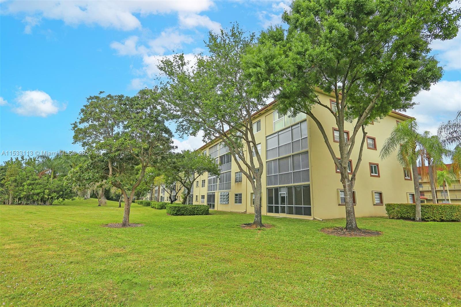 Rear of Building with Beautiful Garden View