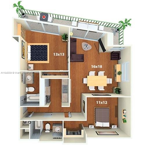 1756 N Bayshore Dr 28B, Miami, Florida 33132, 2 Bedrooms Bedrooms, ,2 BathroomsBathrooms,Residentiallease,For Rent,1756 N Bayshore Dr 28B,A11548339