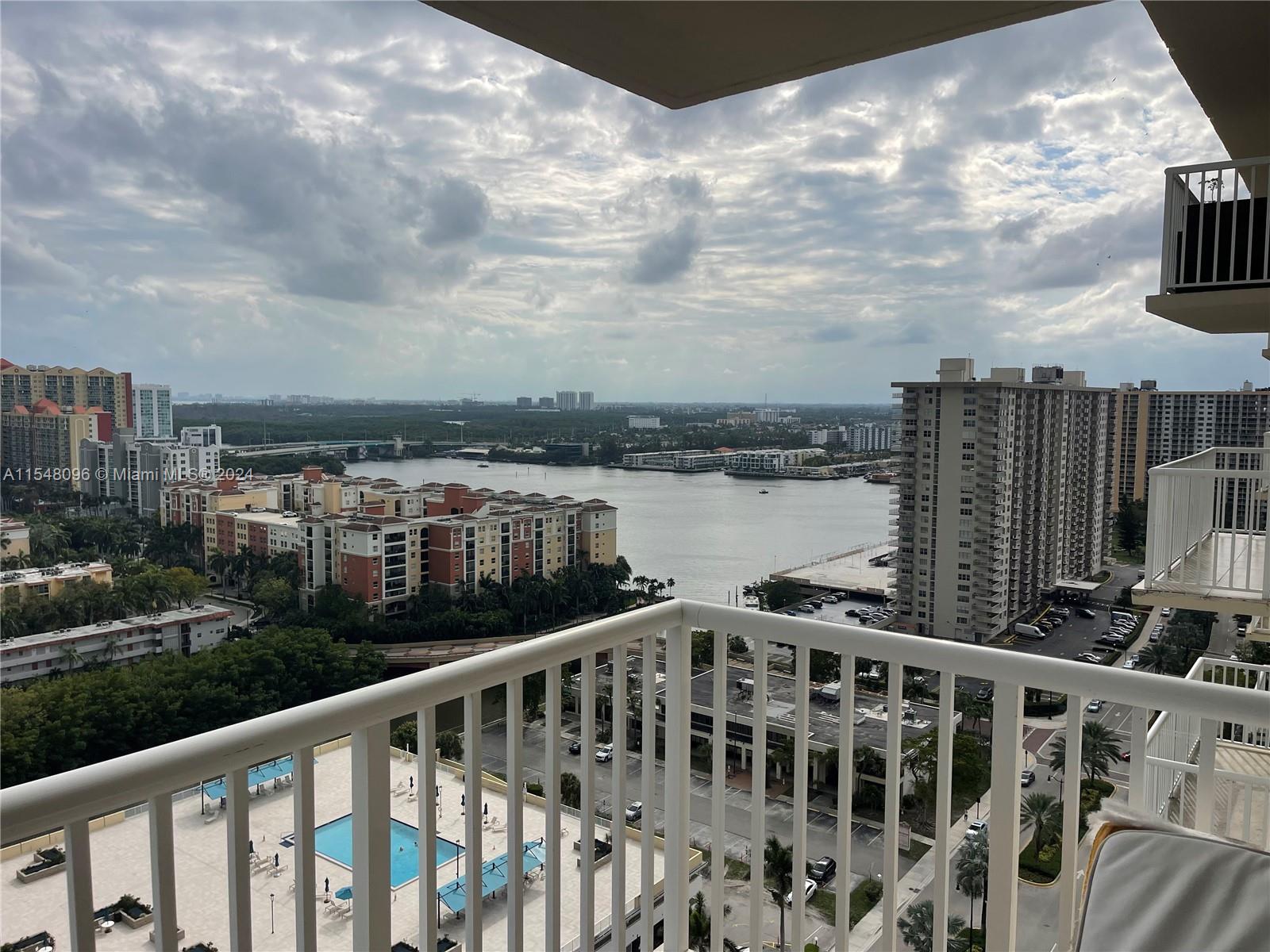 Southwest view from balcony toward the intracoastal