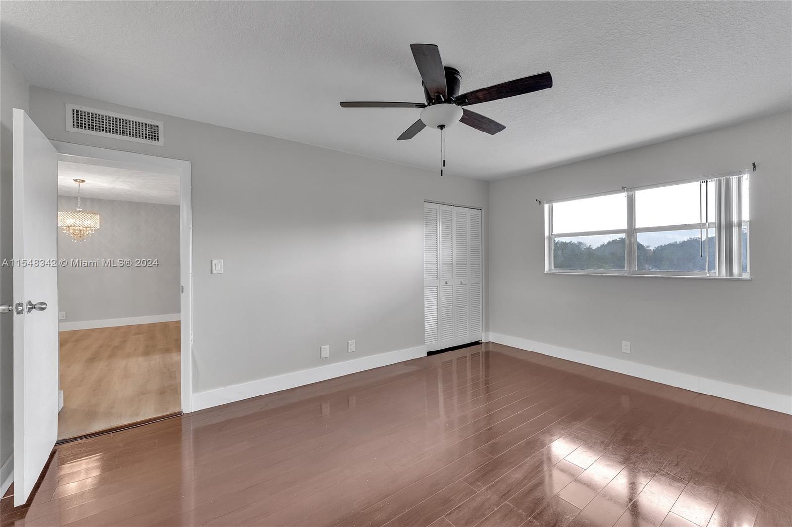 Master Bedroom w/glimpse into Living Room