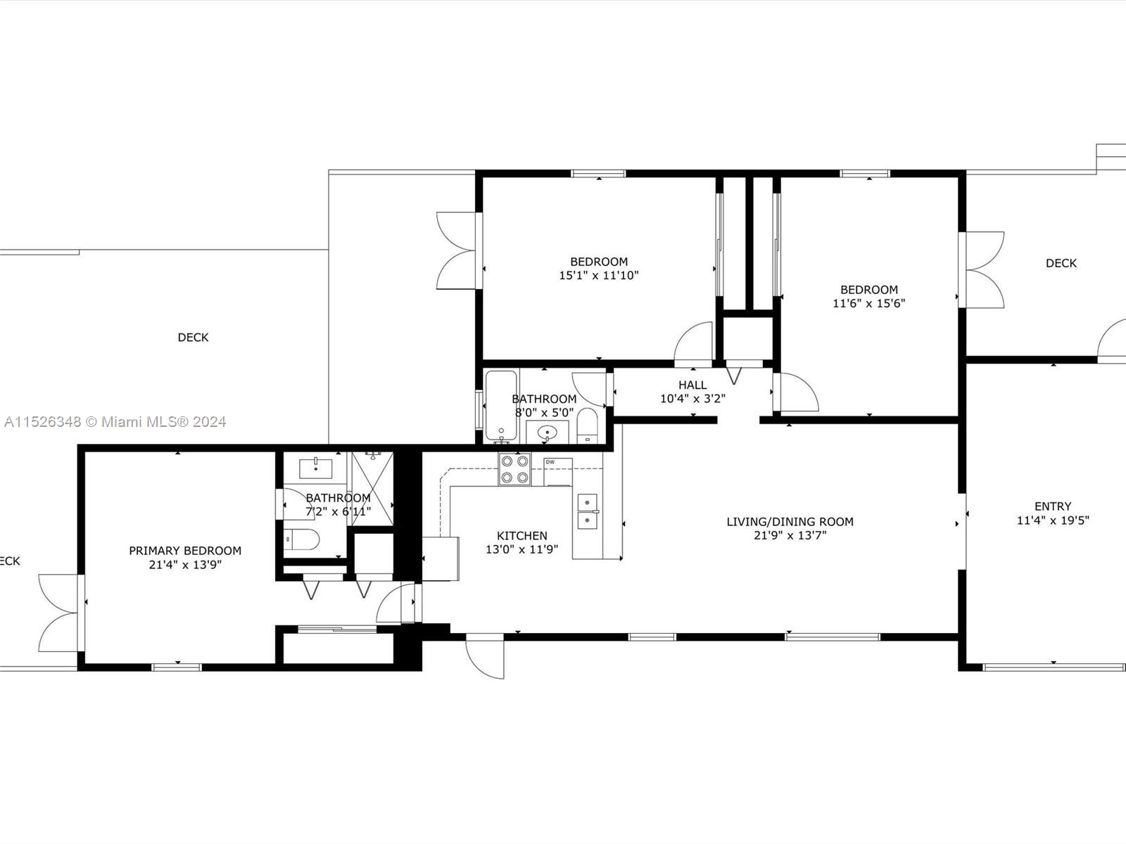 1327 Madison St, Hollywood, Florida 33019, 3 Bedrooms Bedrooms, ,2 BathroomsBathrooms,Residential,For Sale,1327 Madison St,A11526348