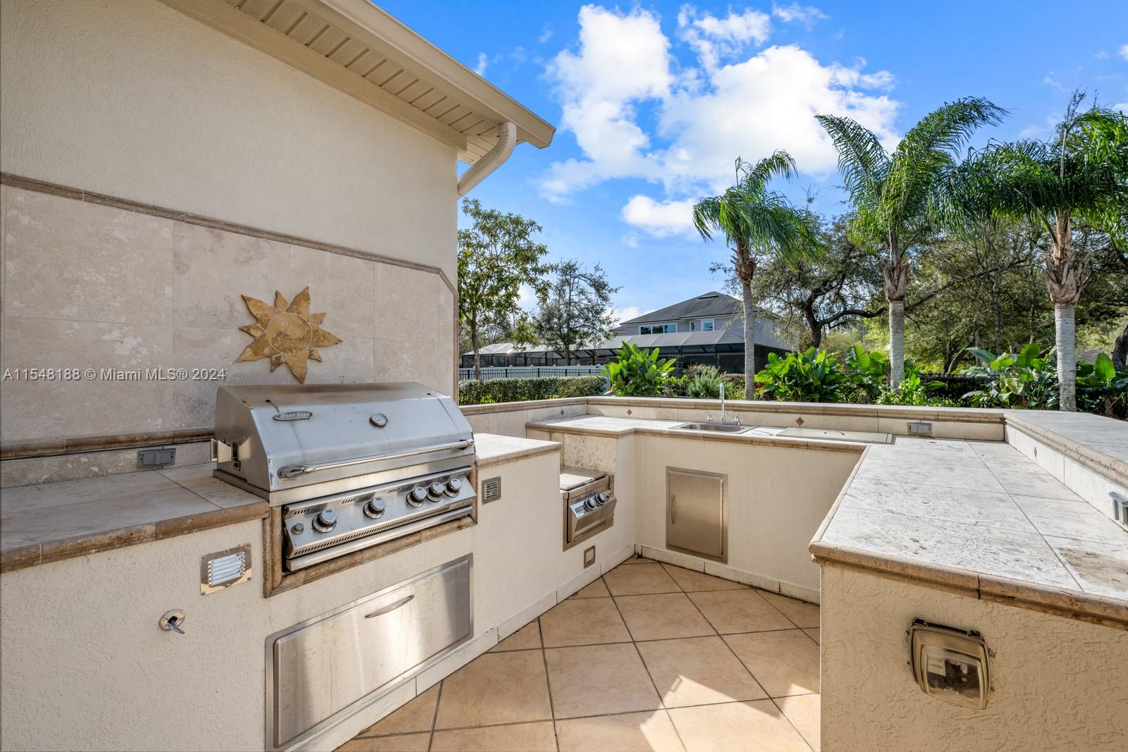 Outside Kitchen next to pool