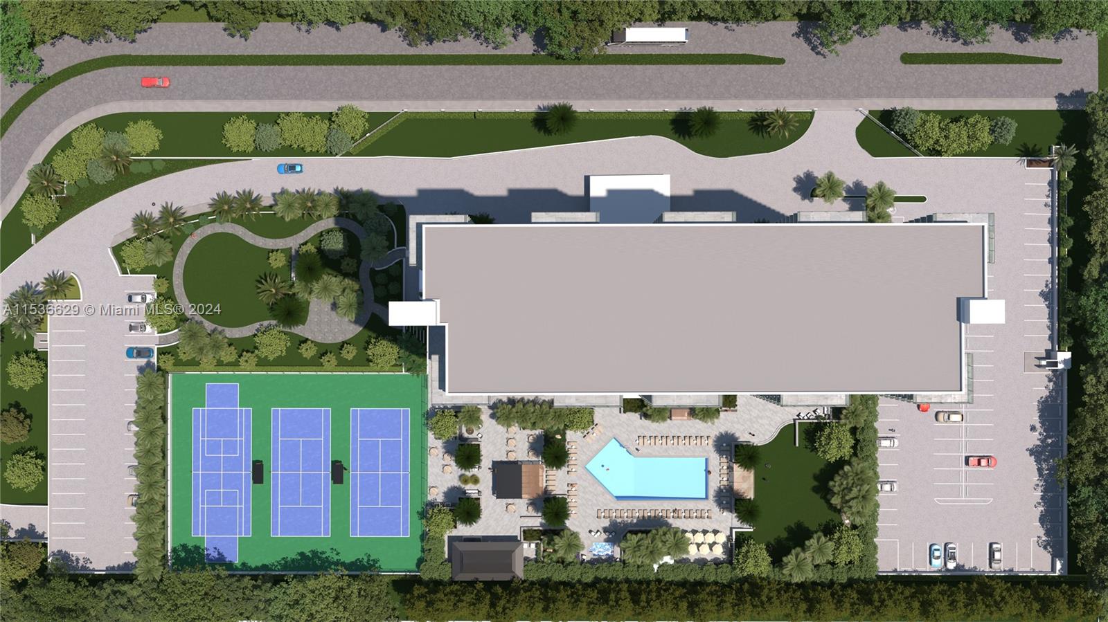 Rendering of NEW amenities deck
