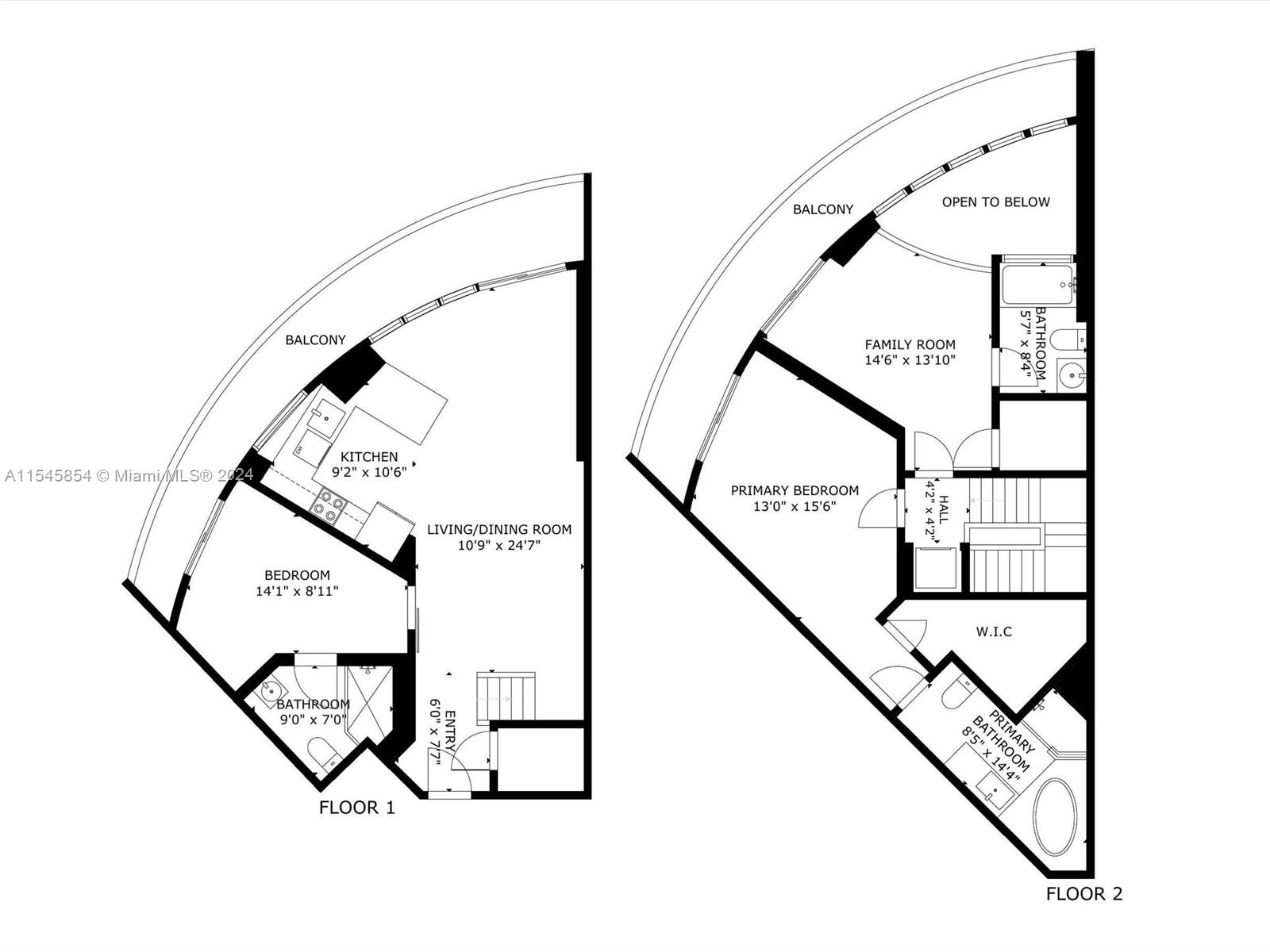 60 SW 13th St 5018, Miami, Florida 33130, 3 Bedrooms Bedrooms, ,3 BathroomsBathrooms,Residential,For Sale,60 SW 13th St 5018,A11545854