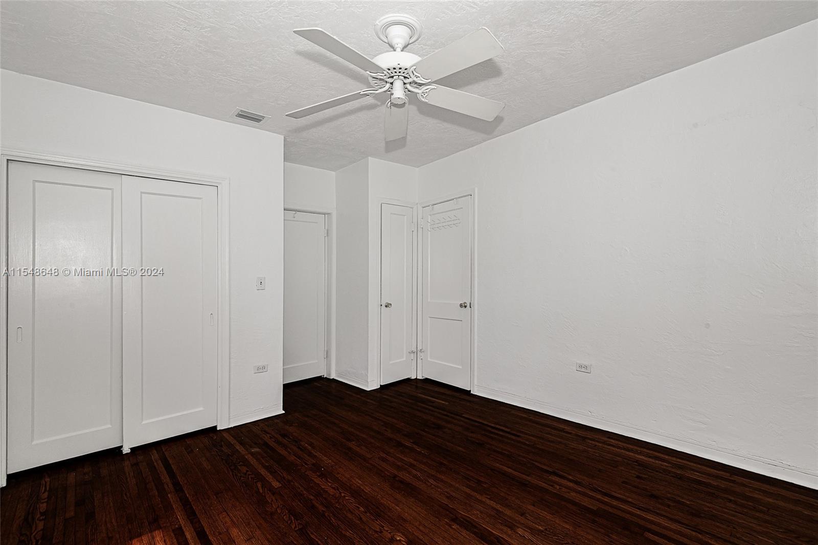 Another view of the 1st bedroom with 2 closets