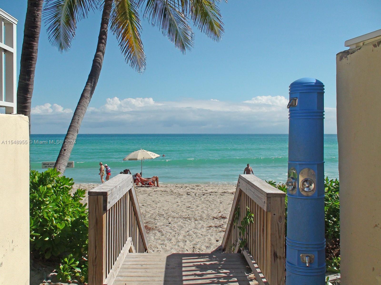 Beach access across the street