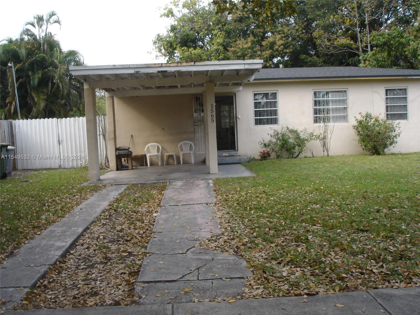 1565 127th St, North Miami, FL, 33167 United States, 3 Bedrooms Bedrooms, ,1 BathroomBathrooms,Residential,For Sale,127th St,A11549532