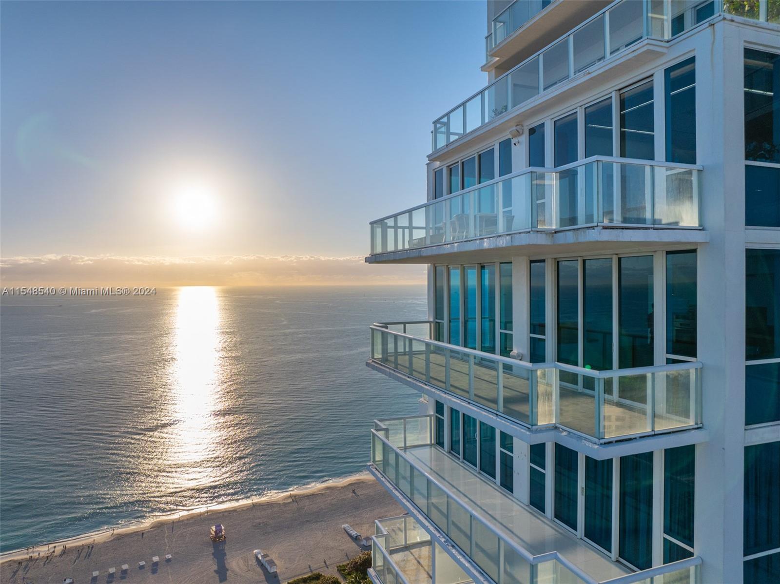 Magnificent panoramas in every direction certainly impress the moment you enter through a large private lobby into the flow-through, glass corner lower PH. Perched above the Atlantic Ocean, the flow-through super-luxe LPH exudes understated elegance and minimalism showcases sunrise+sunsets. From the architectural lighting to book-matched slabs, millwork & Artefacto furnishings, 3401 is undisputedly the pinnacle 4 bedroom at Continuum. Blissful primary suite takes your breath away with its front and center sunrises and features a double-wide private terrace, cove ceilings, hand crafted white cork walls, lounge, spa retreat, millwork + generous walk-in closets. Expansive entertaining areas feature louvered marble walls, art gallery and 4th double-wide terrace. Enormouse Chef's Miele kitchen.