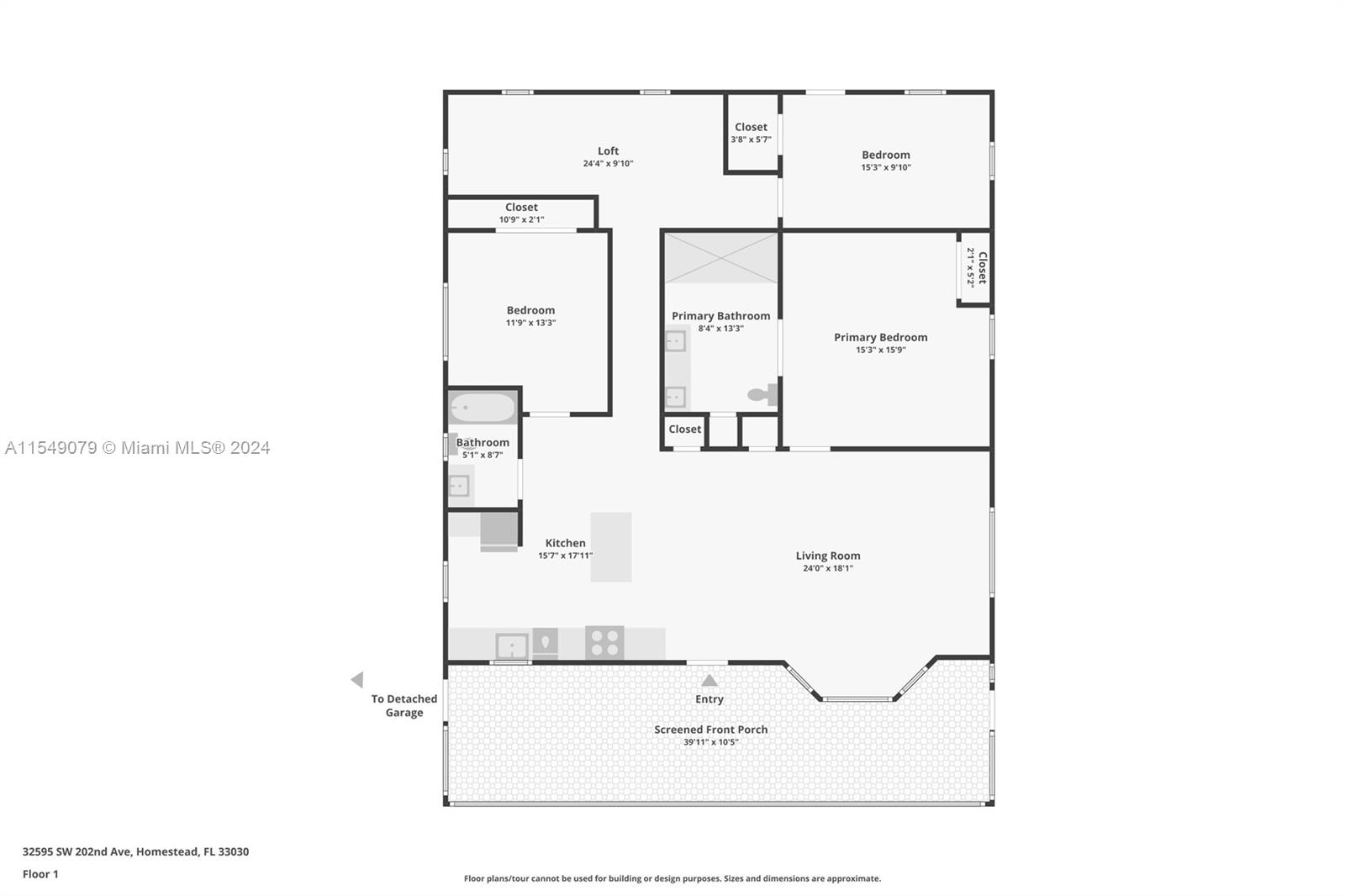 32595 SW 202nd Ave, Homestead, Florida 33030, 3 Bedrooms Bedrooms, ,2 BathroomsBathrooms,Residential,For Sale,32595 SW 202nd Ave,A11549079