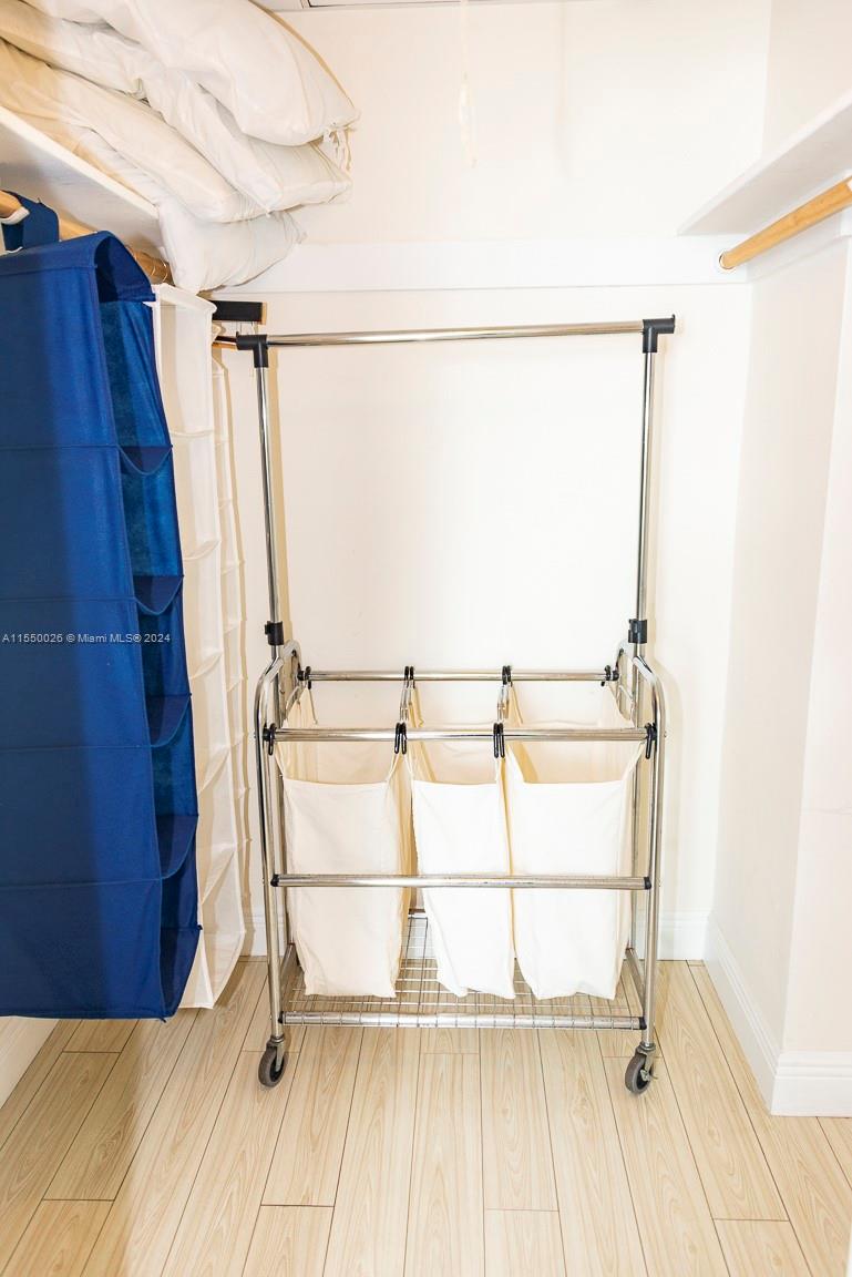 Walk in closet for master bedroom
