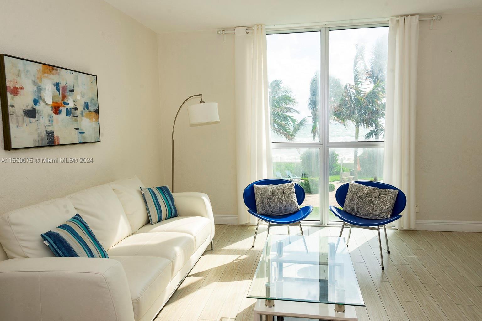 Large screen TV in living room and both bedrooms. Cable and WIFI included in rent!