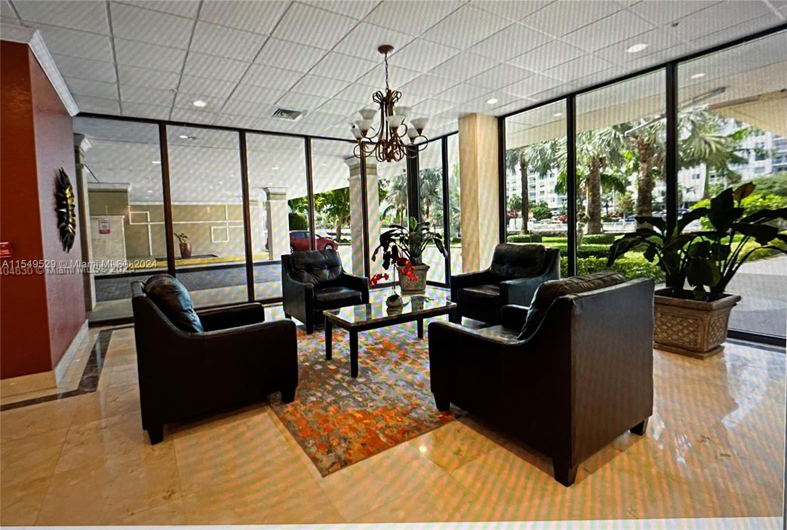 Spacious lobby