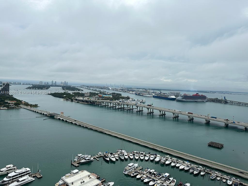 This turn-key unit with direct bay view has just been completely remodeled featuring two bedrooms and two full baths. The Grand is a full-service building offering amenities galore including 24-hour security, full-service marina, restaurants, shopping, market and so much more! Just minutes from the Airport, South Beach, Brickell, Design District, and all major highways! Minimum rental period is six months or short-term stays.