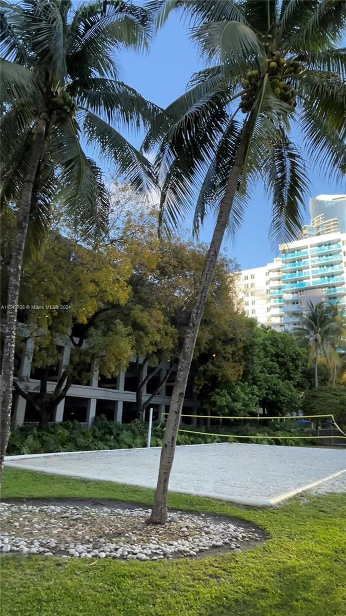 Tennis and basketball courts