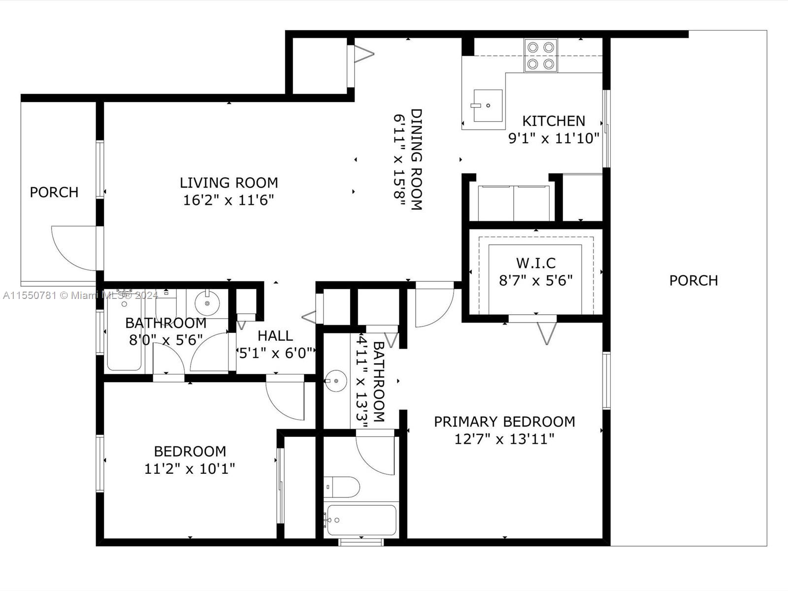 2505 76th St, Hialeah, FL, 33016 United States, 2 Bedrooms Bedrooms, ,2 BathroomsBathrooms,Residential,For Sale,76th St,A11550781