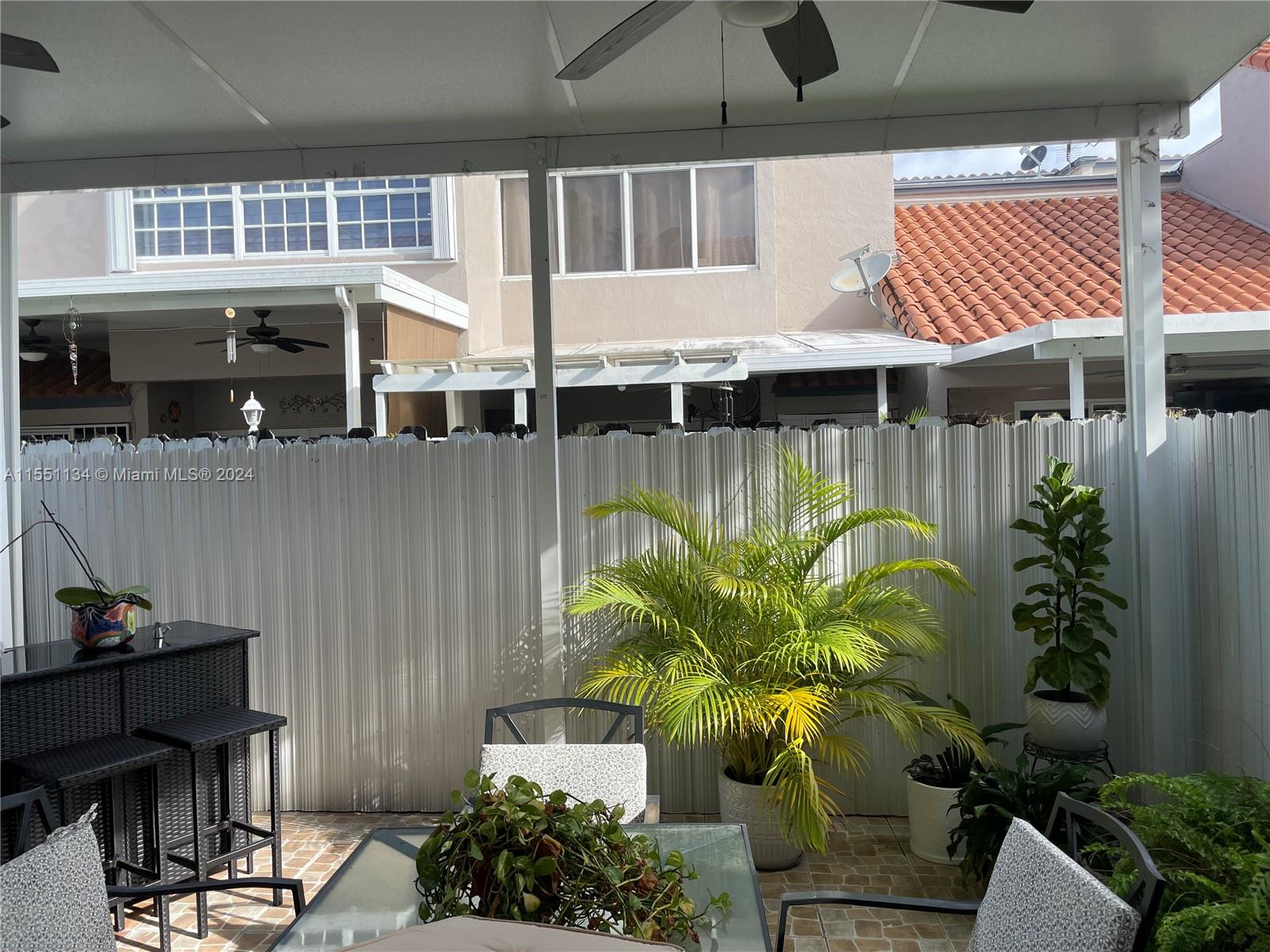 Back covered patio