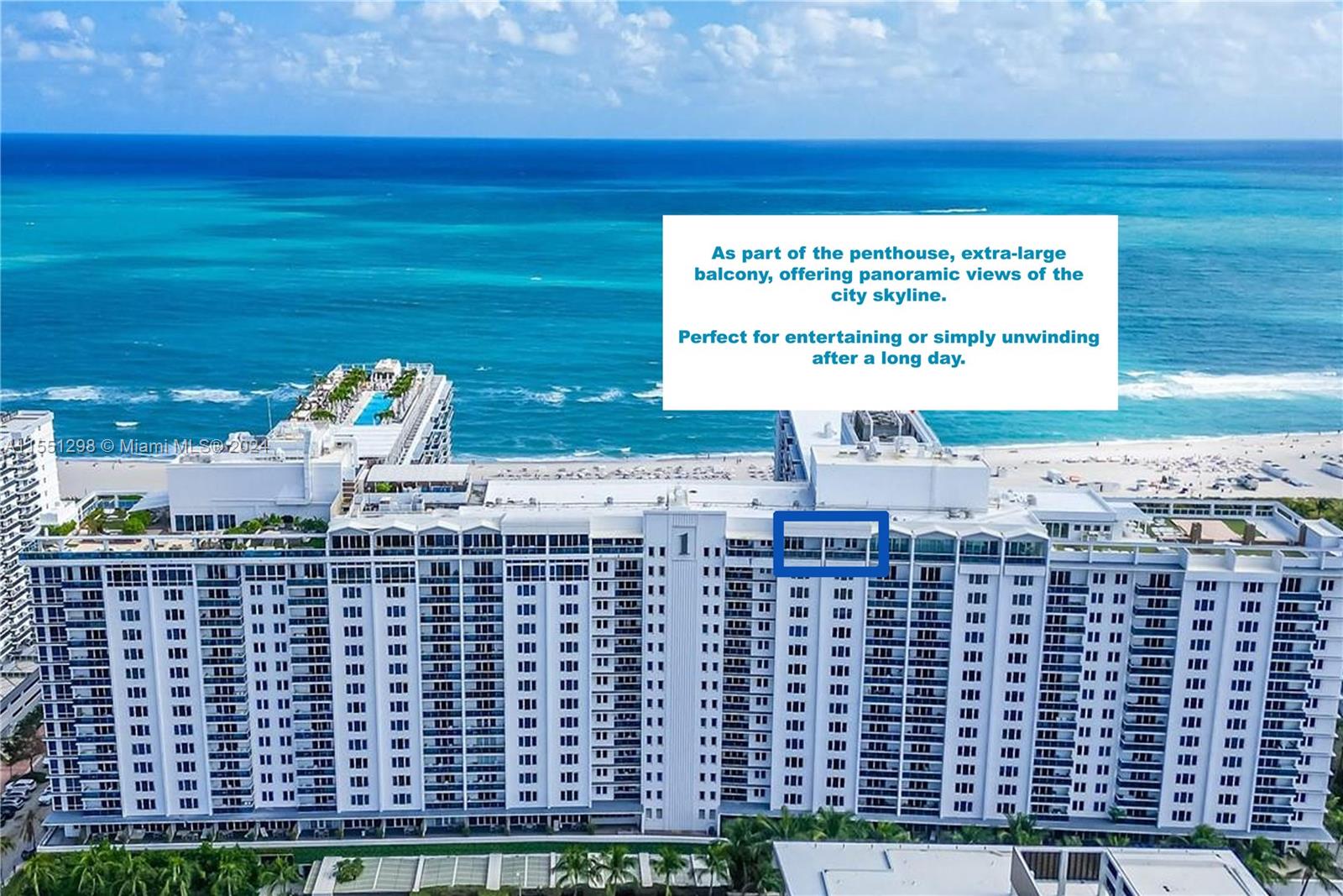 Step outside onto the extra large private terrace and experience an unparalleled panoramic view of the Miami skyline and breathtaking sunsets. Every hour of the day offers an amazing vista, from the vibrant cityscape during the day to the enchanting glow of the city lights at night. This expansive outdoor space provides the perfect setting for al fresco dining, entertaining guests, or simply unwinding while immersed in the beauty of Miami's skyline