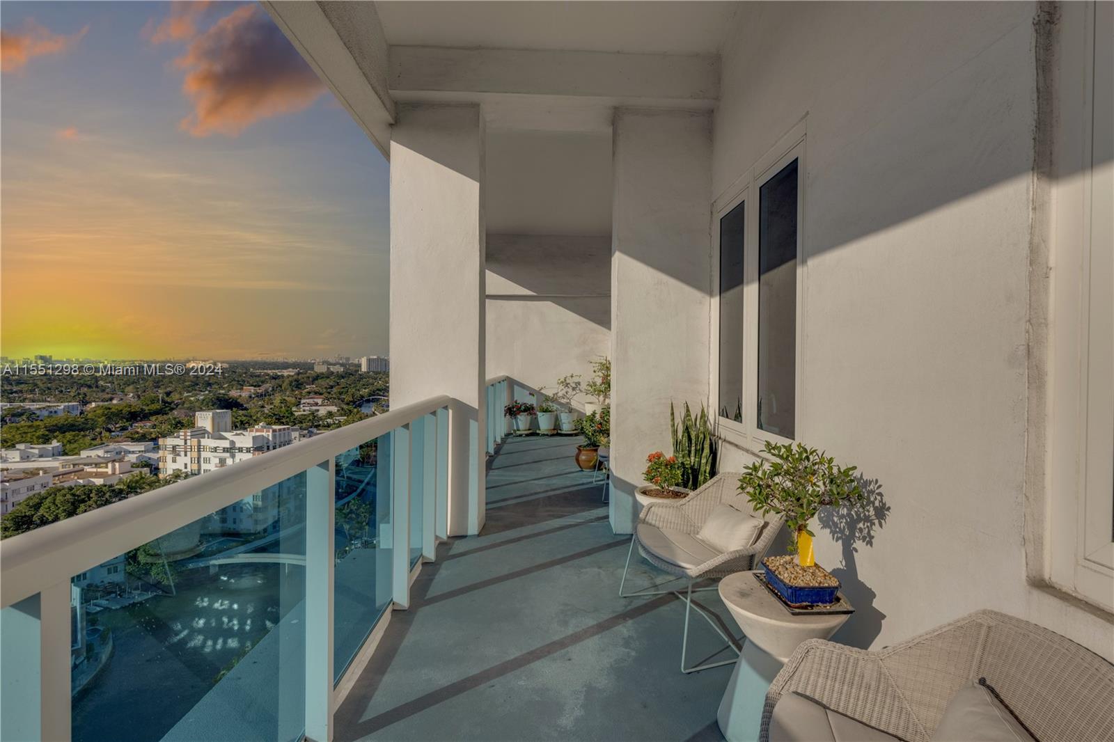 Step into the master bedroom and be captivated by the stunning view of the Miami skyline through the expansive windows, offering a picturesque backdrop that can be enjoyed from the comfort of your own private sanctuary. With no building in the front, complete privacy is assured, allowing you to revel in the breathtaking cityscape without any obstructions. This exceptional combination of panoramic views and absolute privacy creates an unparalleled living experience that is both serene and awe-inspiring