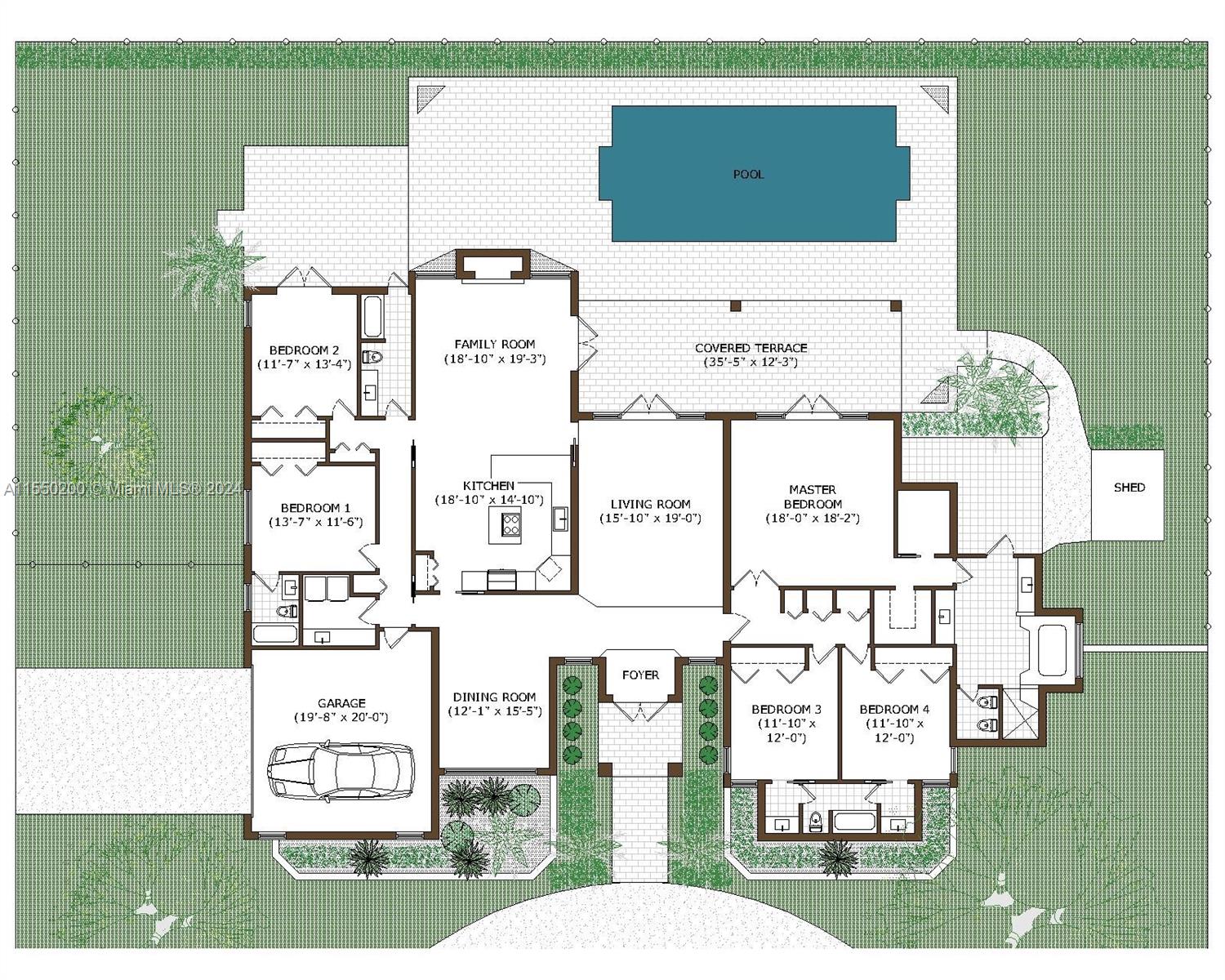 9991 127th Ter, Miami, FL, 33176 United States, 5 Bedrooms Bedrooms, ,4 BathroomsBathrooms,Residential,For Sale,127th Ter,A11550200